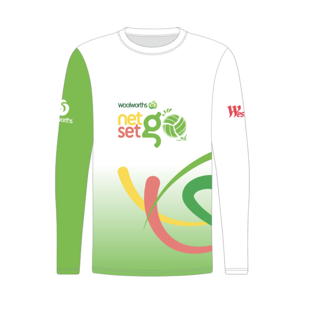 NetSetGO 2024 Participant Long Sleeve T-Shirt – Netball Australia